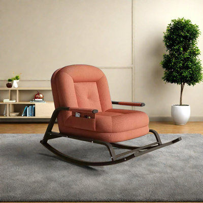 Chaise berçante confortable et robuste
