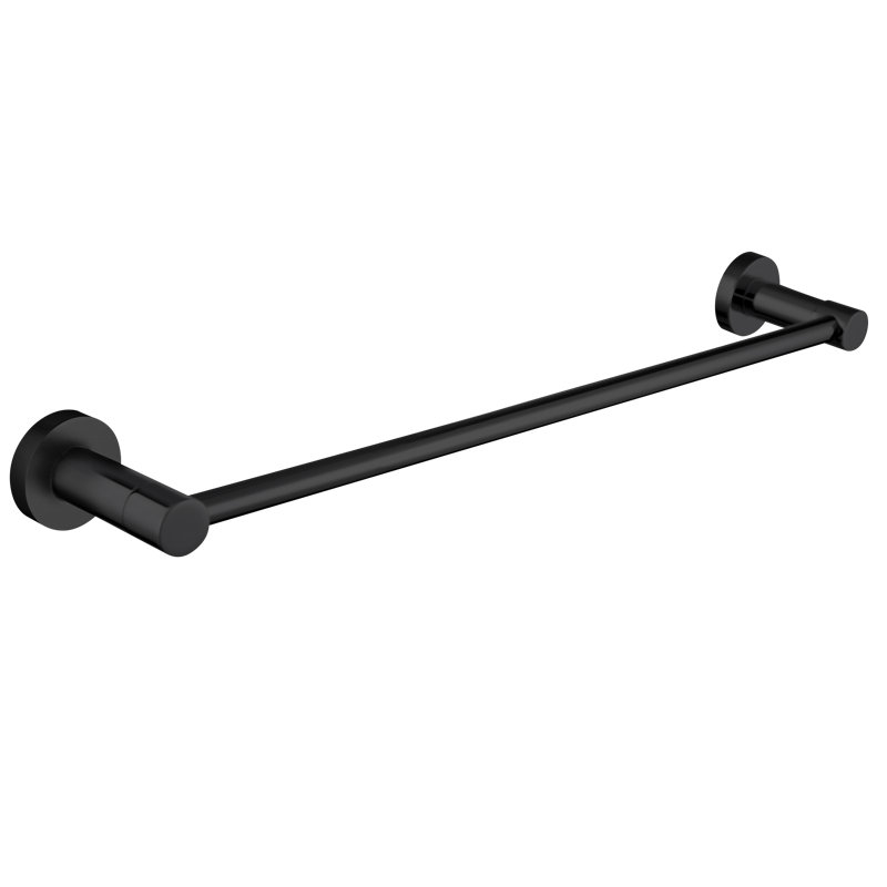 Walczak 40 cm L Wall Mounted Towel Bar, Black