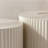 Beige Nesting Coffee Table Set of 2 Modern Drum Side Table End Table Wave Stripe Round Coffee Table for Living Room