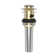 Push Pop-Up Bathroom Sink Drain with Overflow Holes