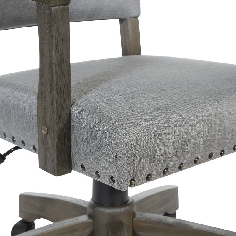 Chaise de banquier Santina, gris