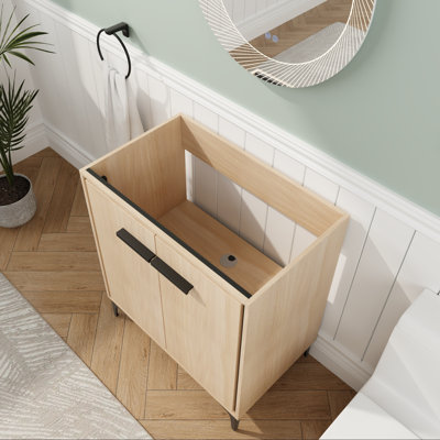 30" Bathroom Vanity Base with Soft-Close Doors
