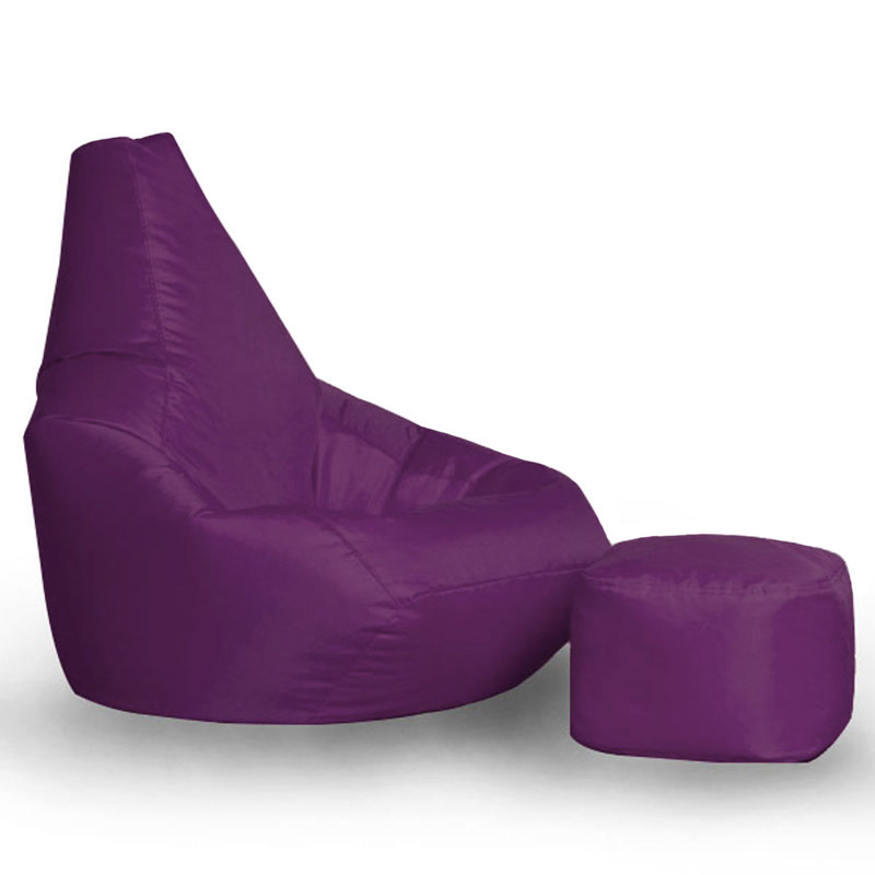 Outdoor Friendly Refillable Bean Bag Set, Purple