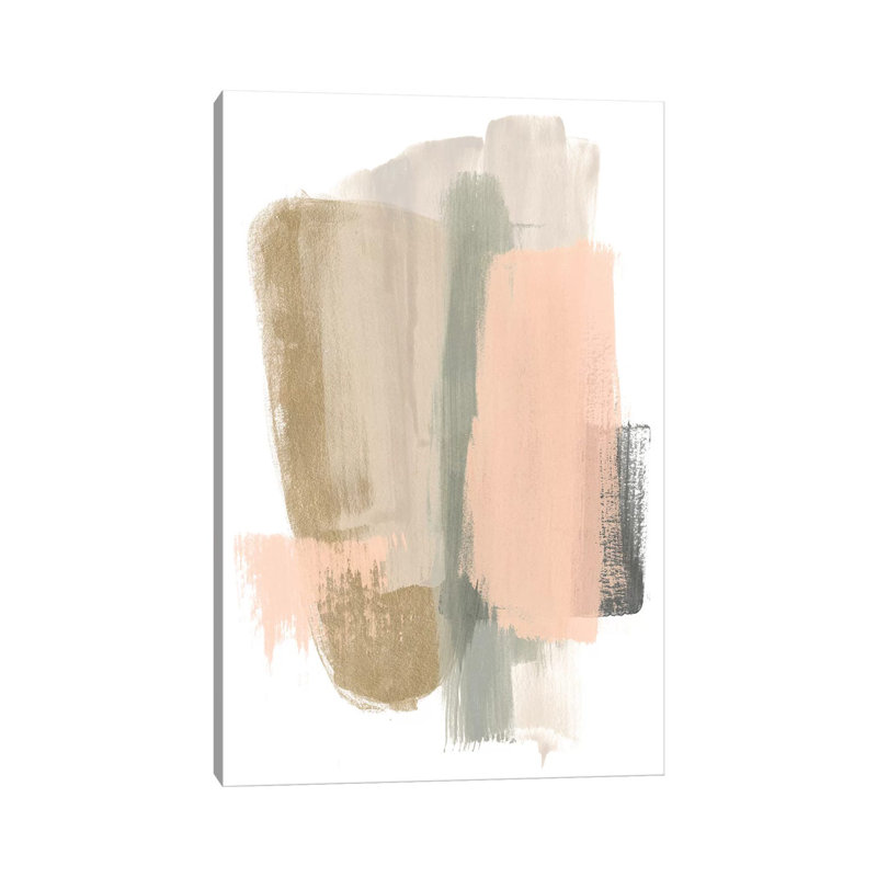 Blush Abstract VII by June Erica Vess - Wrapped Canvas Painting, 101.6 cm H x 66.04 cm W x 1.91 cm D