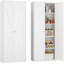 Armoire de rangement pour garde-manger de 71 po, grande armoire de cuisine Farmhouse, armoire de rangement pour garage avec portes et tablettes réglables-161088950