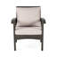 Duo de fauteuils club gris - Siège - Argenté + fer, unité de tissu imperméable en fer PE pour 2 chaises de patio