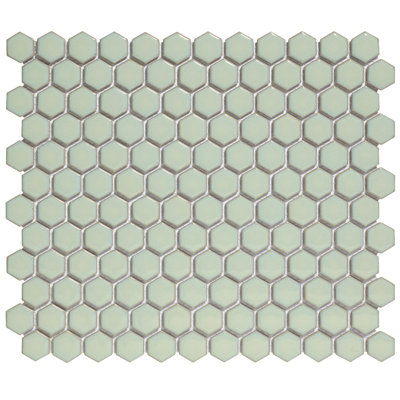 Carreau en porcelaine nid d'abeille 1 po x 1,25 po Barcelona