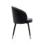 Chaila Velvet Upholstered Dining Chairs with Gold Trim-390805801