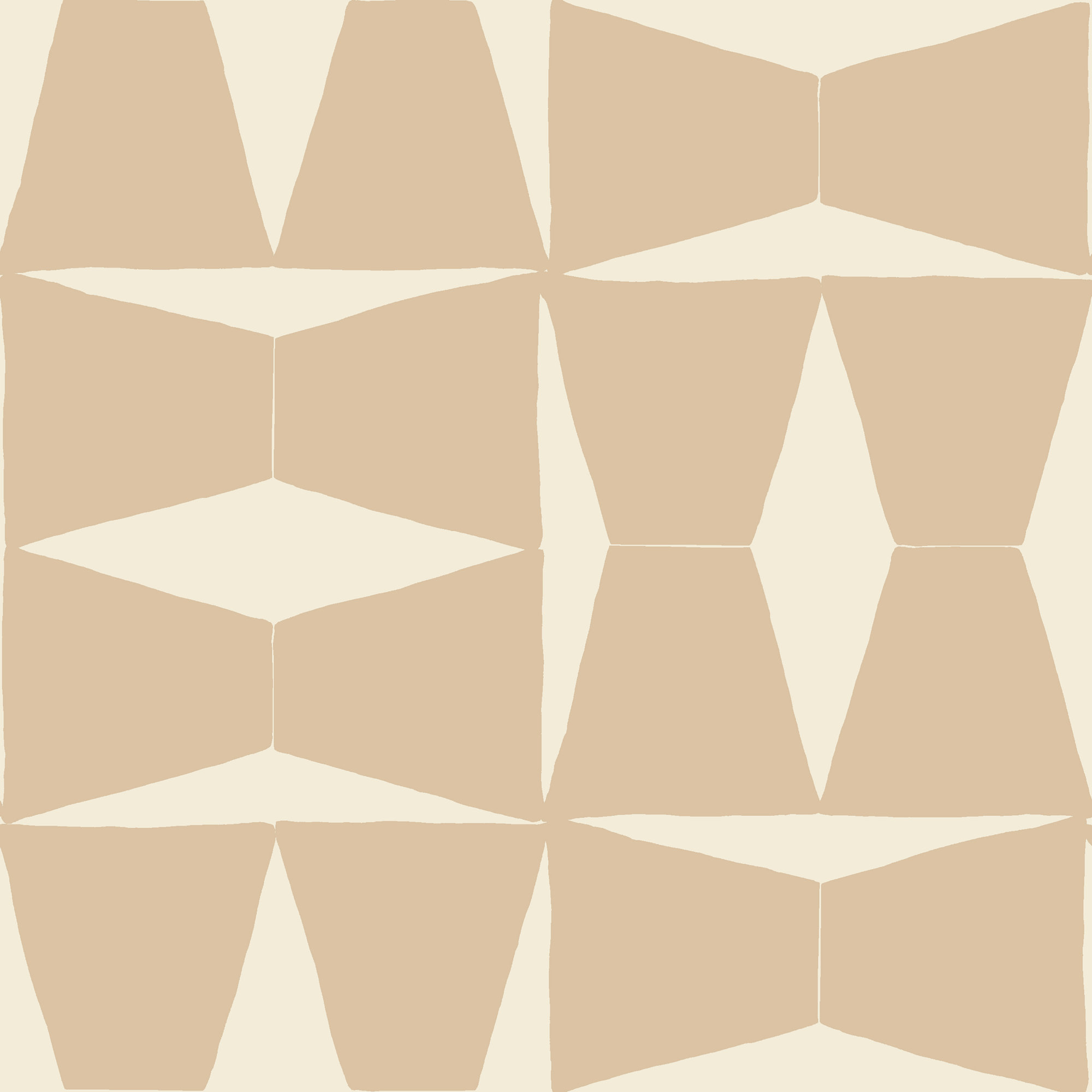 Albie Geometric Wallpaper, Neutral/Cream