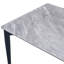 Table matelassée à pieds noirs en pierre frittée, convient à 6 à 8 tables de repos avec pieds, spacieuse pour