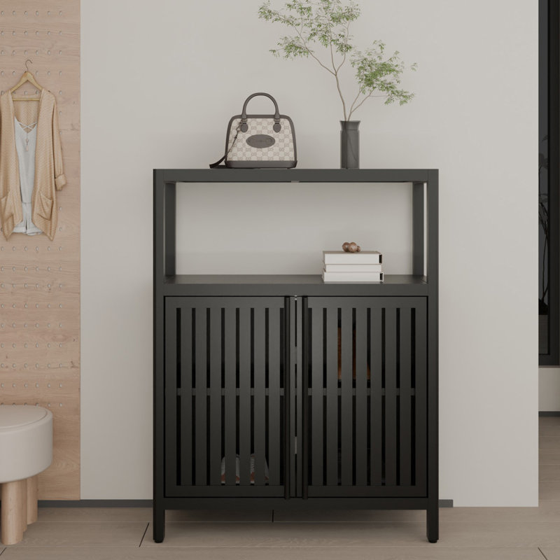 Armoire de salle de bain autoportante en bambou avec tablette réglable