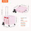 Foldable Cart with Stair Climbing Wheels Collapsible Rolling Crate 65L