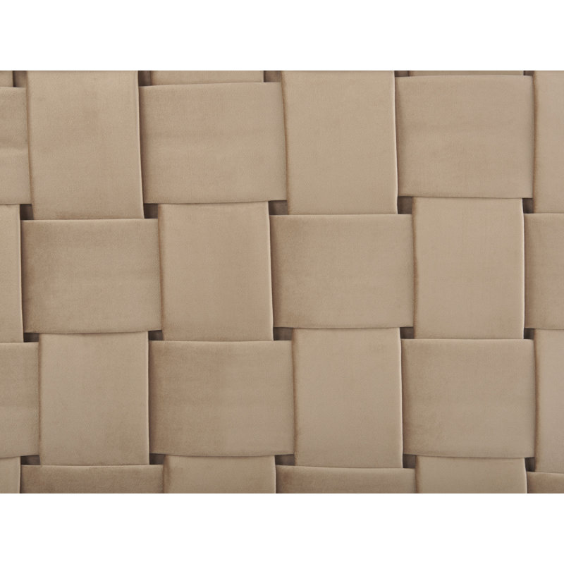 Rajmund Upholstered Bed, Taupe, European Kingsize (160 x 200cm)