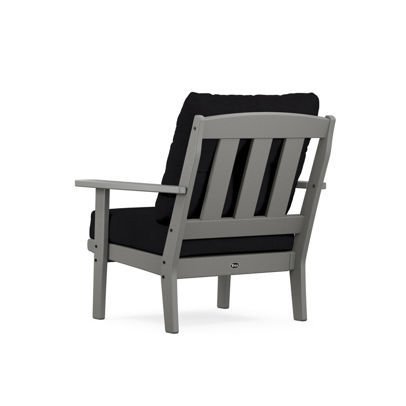 Chaise à assise profonde Lakeside Cape Cod, Dalle de pierre, Lin de minuit