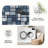 Cool Blue Grid Verse area rugs for Living Room, Soft and Comfortable, Suitable for all seasons, easy to maintain, machine washable Indoor floor mat, Under Table Farmhouse suitable for Bedroom, Dining Room, Study, Patio, Balcony, Home Decor-2045278417