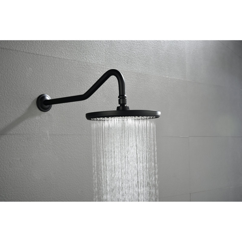 Stainless Steel Shower Arm In Matte Black, Beautiful Appearance, Easy To Clean And Install, Secure Showerhead Connection Black Arm, Clean, Securely Connects For Perfect