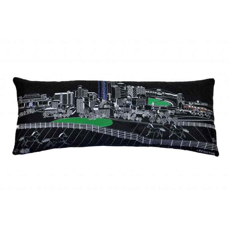 Coussin Lexington Skyline, Noir
