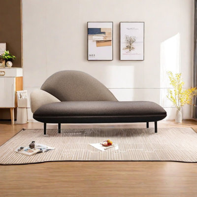 Chaise longue en velours