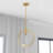 Nyla Single Light Brass Pendant