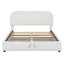Grand lit plateforme tapissier en molleton avec rangement hydraulique pour grand lit Teddy, blanc-1009697765-1009697752