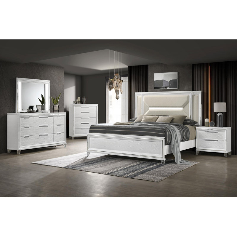 Ensemble de chambre avec très grand lit 5 pièces Maomina, Très grand