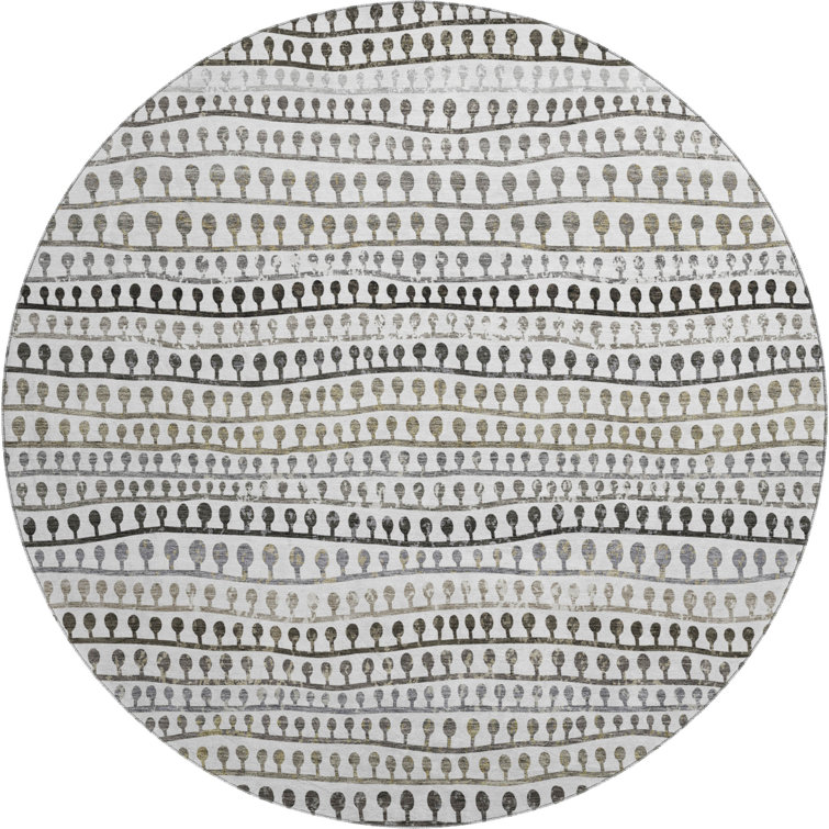 Premium Machine Washable Prisco Ivory Rug
