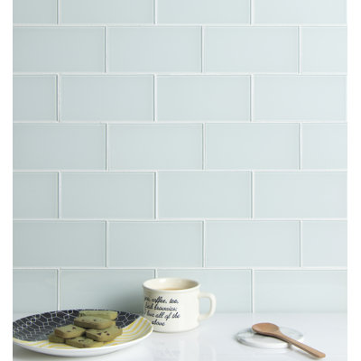 Carreau de mosaïque en verre à bord droit de qualité supérieure 3 po x 6 po