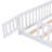Twin Size Floor Bed (White)-1476433921