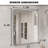 Vista 30 in. W x 36 in. H Rectangular Framed Wall Bathroom Vanity Mirror in Gun Gray-2089628592-2089628597