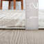 Tapis géométrique beige / crème en polypropylène tissé à la machine Rectangle Jacomine-2098556296