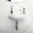 16X11 Inch Bathroom Sink, Ceramic, Wall Mounted, White, To Stains, Polished Surface Ceramic Mount Stain , Installation Guide Included