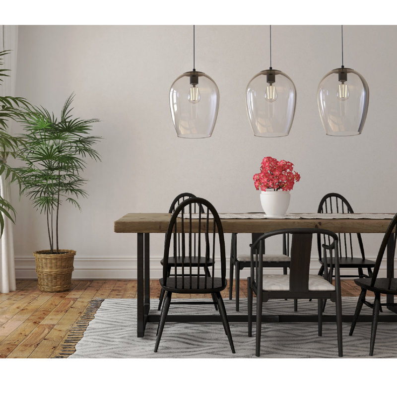 Kiro 1 - Light Single Pendant, Large Black, 12" H x 10" W x 10" D