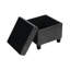Repose-pieds carré avec rangement Pyp, riche simili cuir 18 pouces-112777746-112777747