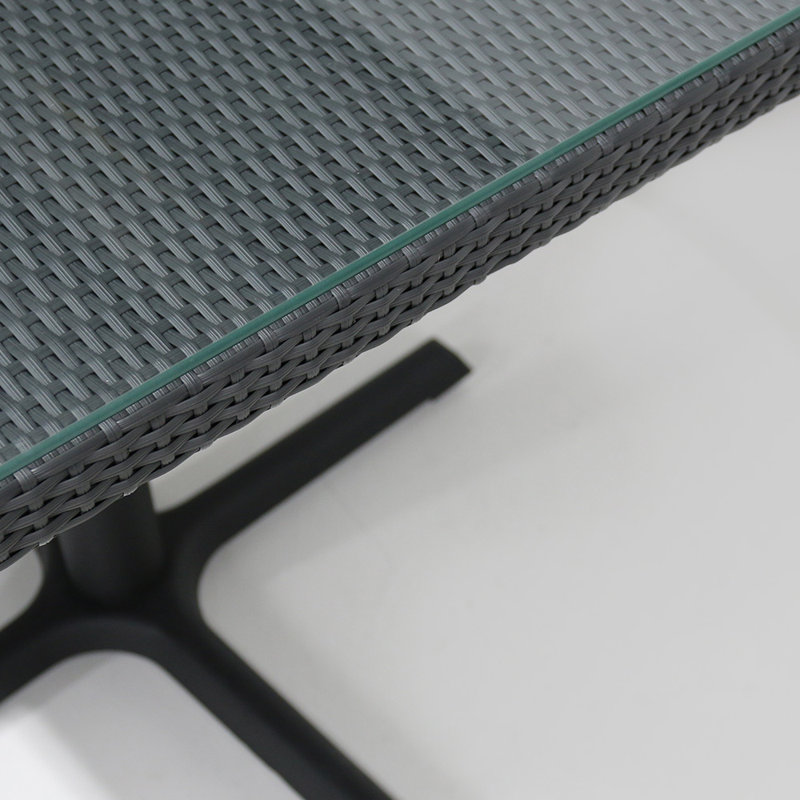 Asbury 31.5" Sq Table, 29.5"H x 35.5"W x 31.5"D, New Gray