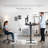 VIVO Single Motor Electric Desk with Push Button Memory Controller-97735782-97735801