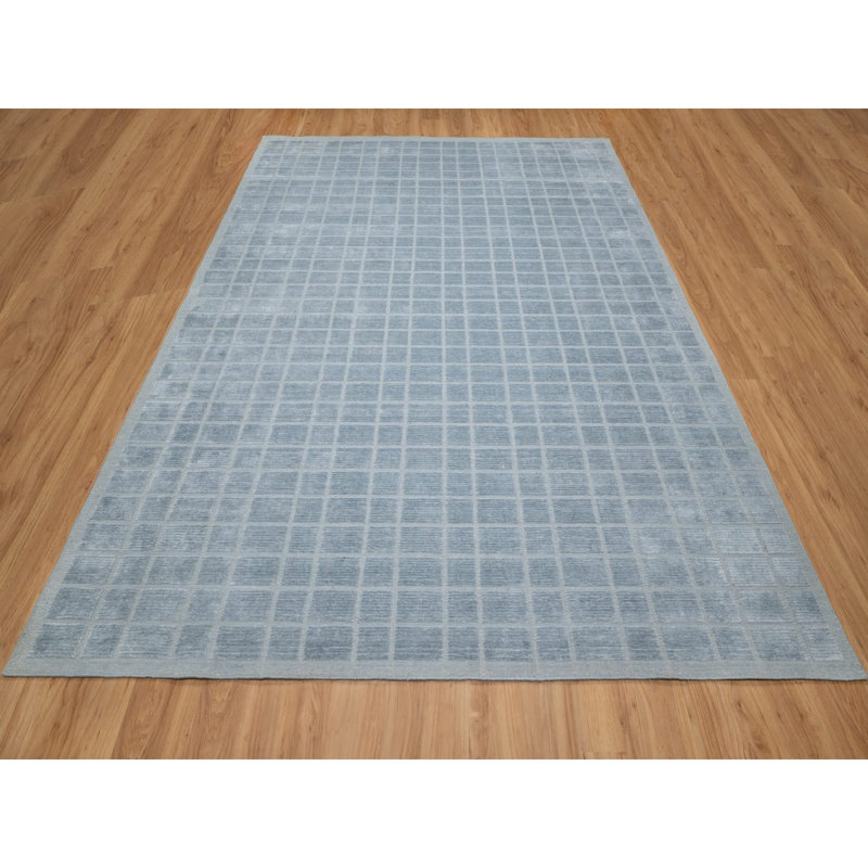 Sybile One-of-a-Kind 8'2" X 9'10" New Age Wool Area Rug Blue