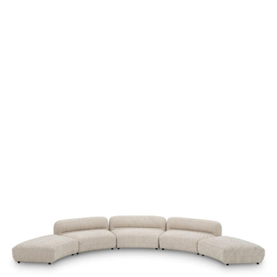 Grand Avenue Curved Ottoman
