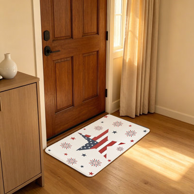 Tapis d'entrée rectangulaire 4 "Star Firework