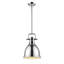 Luminaire suspendu unique / remarquable à 1 lumière Ruthie sans accents de matériau secondaire ou d'accent-1111347419-1111347421
