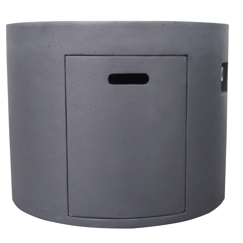 31" Round Fire Pit, 40,000 , Dark Grey, Tank Space Available 30.89 Inches High Fireplace, Quick Assembly Here