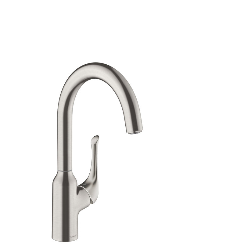 hansgrohe Allegro N Bar Faucet, 1.75 GPM, Steel Optic