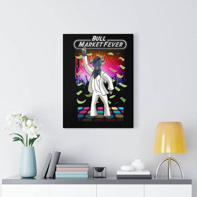 Stock Market - impression sur toile tendue, H 24 po x l 18 po x P 1,25 po