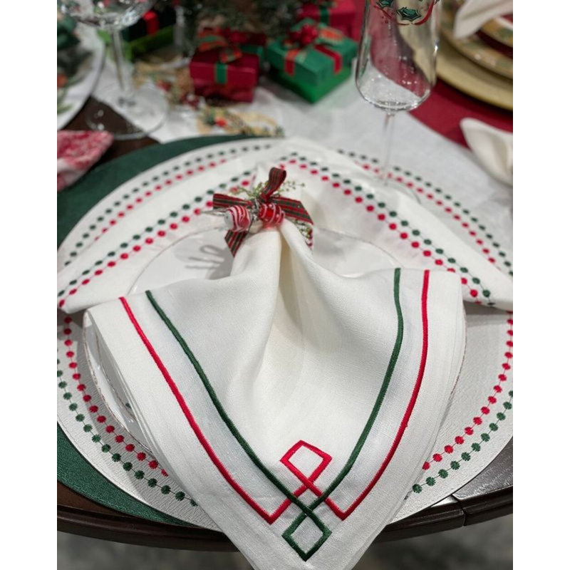 Jingle Bells Forest NR P/4, White/Red