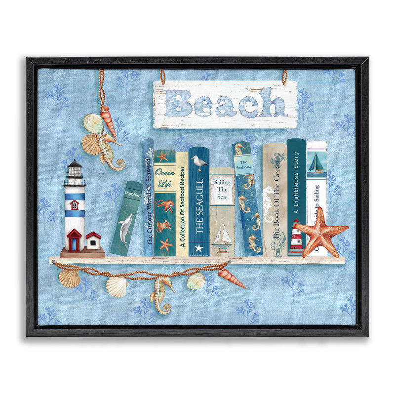Cadre flottant Beachy Book, Cadre flottant noir de jais, H 17 po x l 21 po