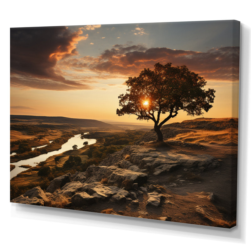 «Brown Sky Harmony» sur impression sur toile, H 30 po x l 40 po x P 1,5 po, Toile tendue
