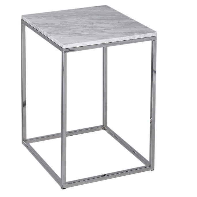 Licata End Table, Marble / Polished