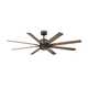 Renegade 8 Blade Ceiling Fan with LED Light Kit