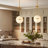 Neven 3 - Light Dimmable Glass Globe Kitchen Island Pendant Light-358195517
