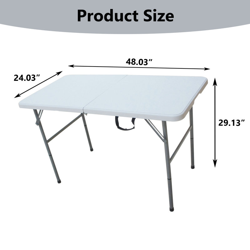 Table pliante réglable d'extérieur 4 pi