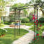 Arche de jardin en métal avec support pour plante grimpante, H81,1 po
